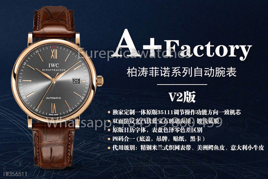 IWC Portofino IW356511 오토매틱 Watch 40MM 1:1 Best Clone A+ 팩토리