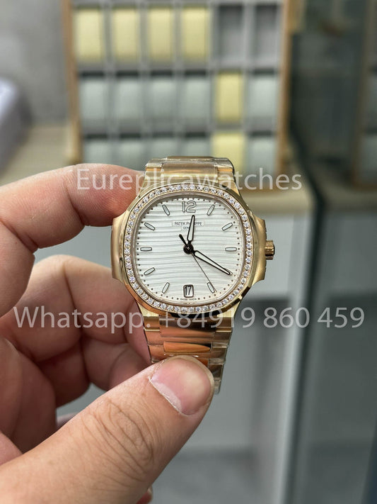 파텍 필립 노틸러스 Ladies 7118/12R-001 로즈 골드 1:1 Best Clone 3K 팩토리