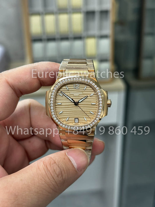 파텍 필립 노틸러스 Ladies 7118/12R-010 로즈 골드 1:1 Best Clone 3K 팩토리