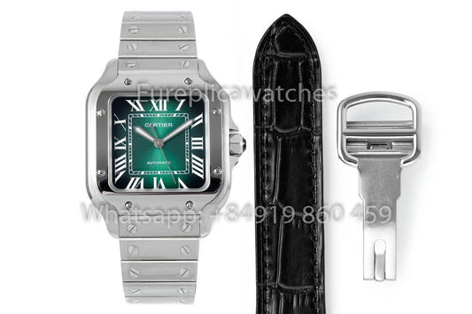 Cartier Santos De Cartier WSSA0062 그린 Dial1:1 Best Clone 35.1 mm BV 팩토리