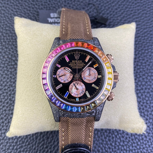 롤렉스 데이토나 Cosmograph Diw Custom Version 1:1 Best 에디션 Diw 팩토리 Rainbow Bezel