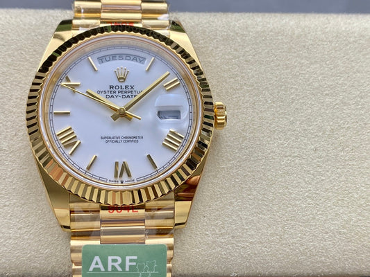Rolex Day Date 40 M228238-0042 화이트 다이얼 1:1 Best 에디션 AR 팩토리 3255 Movement