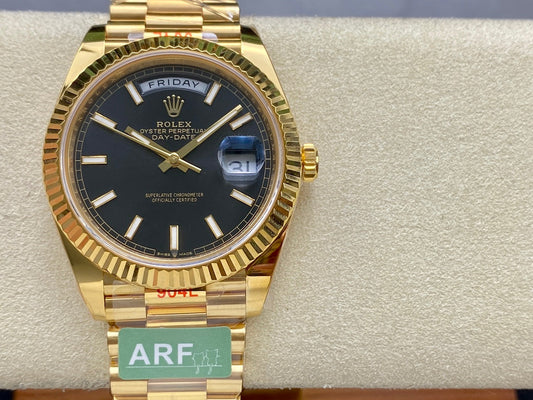 Rolex Day Date 40 M228238-0067 블랙 다이얼 1:1 Best 에디션 AR 팩토리 3255 Movement