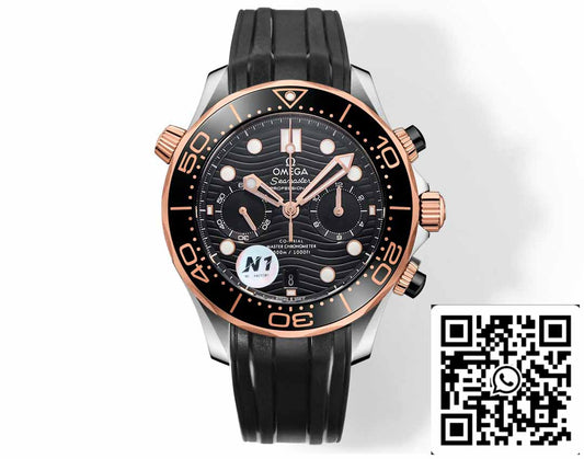 오메가 씨마스터 210.20.44.51.01.001 Co‑Axial Master 44 mm 1:1 Best 에디션 N1 팩토리 러버 스트랩