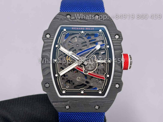 Реплика Richard Mille RM67-02 Carbon NTPT Себастьен Ожье 1:1 Лучший клон V2