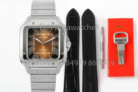 Cartier Santos De Cartier CRWSSA0065 1:1 Best Clone 35.1 mm BV 팩토리 스테인리스 스틸