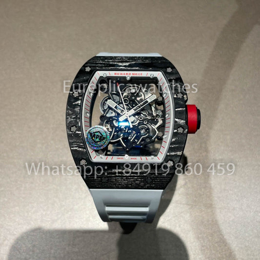 RICHARD MILLE RM055 Carbon Fiber Case 1:1 Best Clone APS 팩토리 Red Crown
