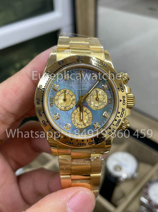 롤렉스 Cosmograph 데이토나 M116503-0007 Mother of Pearl 1:1 Best Clone CounterWeight Gold