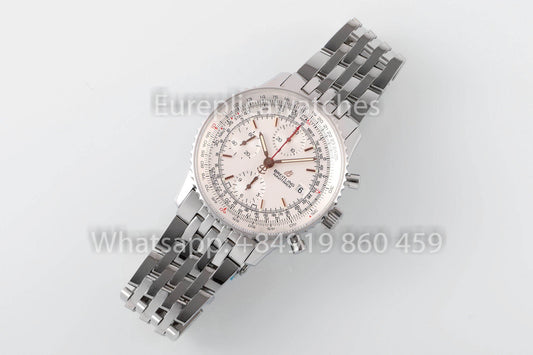 Breitling Navitimer A13324121G1A1 화이트 다이얼 1:1 Best Clone EF 팩토리 스테인리스 스틸