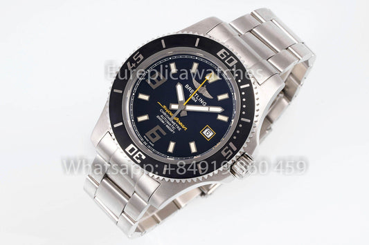 Breitling Superocean 44 A17391 1:1 Best Clone 스테인리스 스틸 EF 팩토리 Yellow Hands