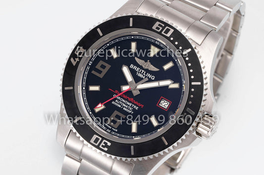 Breitling Superocean 44 A17391 1:1 Best Clone 스테인리스 스틸 EF 팩토리 Red Hands