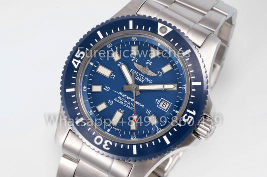 Breitling Superocean Y17393 스테인리스 스틸 블루 다이얼 1:1 Best Clone EF 팩토리