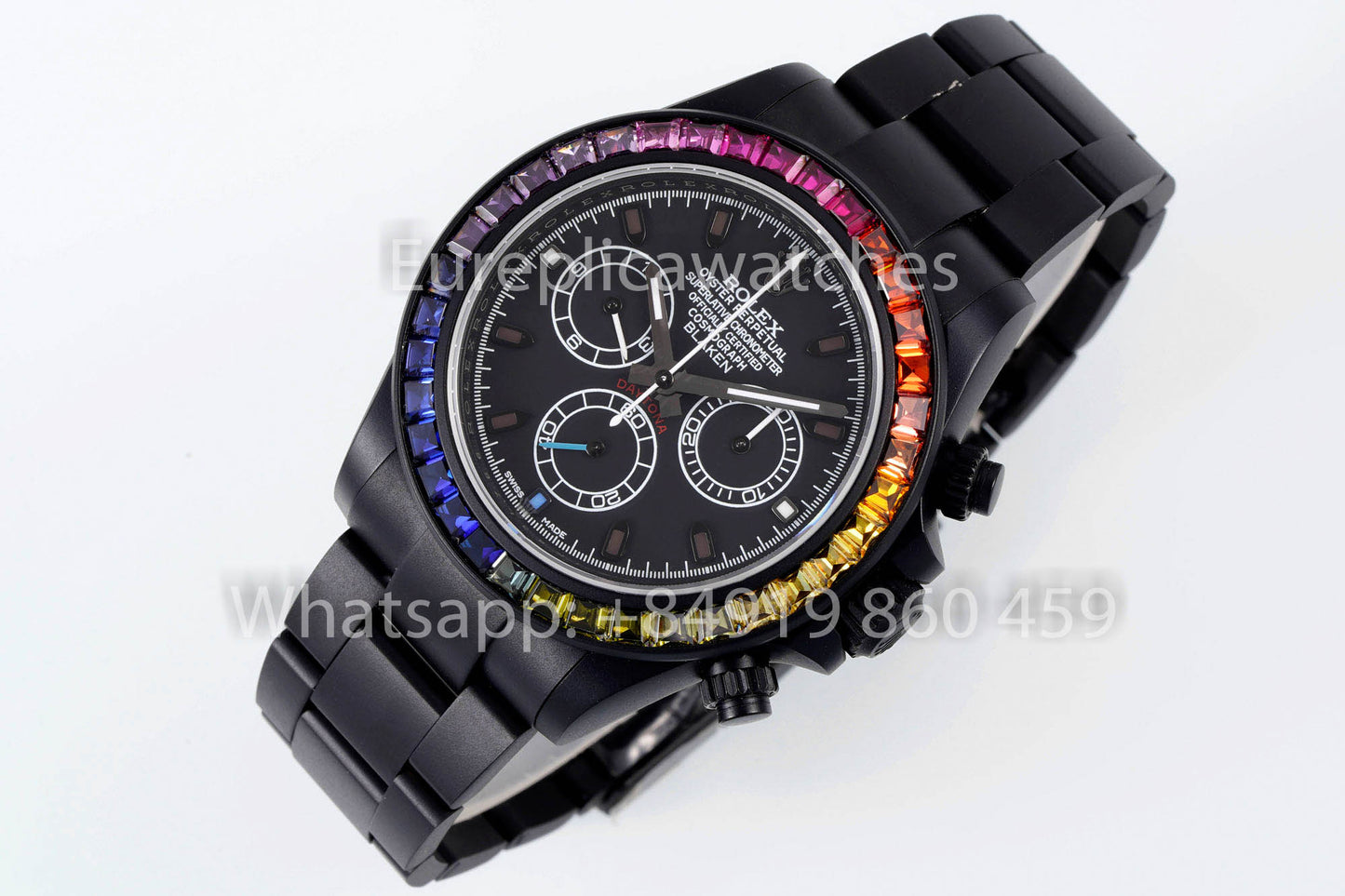 롤렉스 데이토나 Blacken Raibow Blacken Version 1:1 Best Clone 스테인리스 스틸 Strap