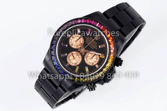 롤렉스 데이토나 Blacken Raibow 블랙 1:1 Best Clone 스테인리스 스틸 Strap
