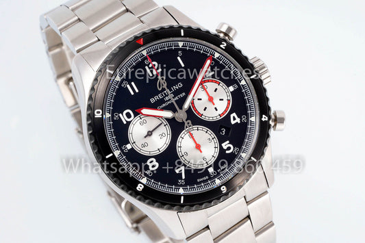 Breitling Aviator 8 AB01194A1B1X1 블랙 다이얼 1:1 Best Clone EF 팩토리 스테인리스 스틸