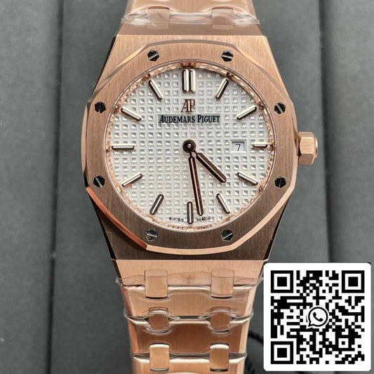 오데마 피게 67651 Quartz 33mm 1:1 Best 에디션 ZF 팩토리 화이트 다이얼 로즈 골드