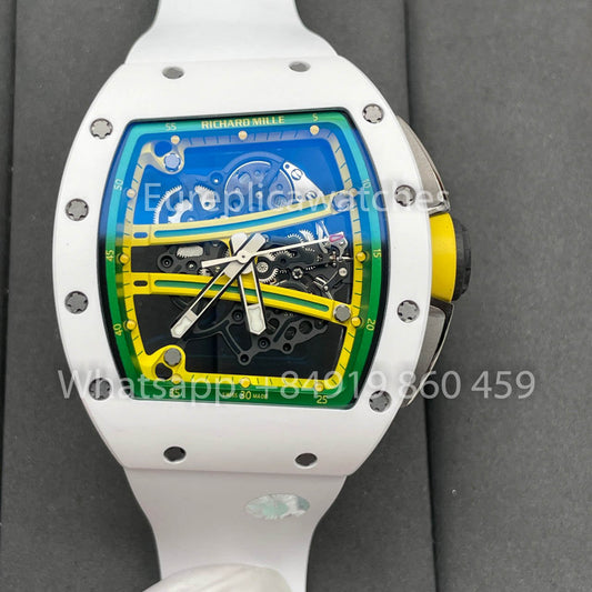 Richard Mille RM061 TZP-N 화이트 세라믹 1:1 Best Clone ZF 팩토리