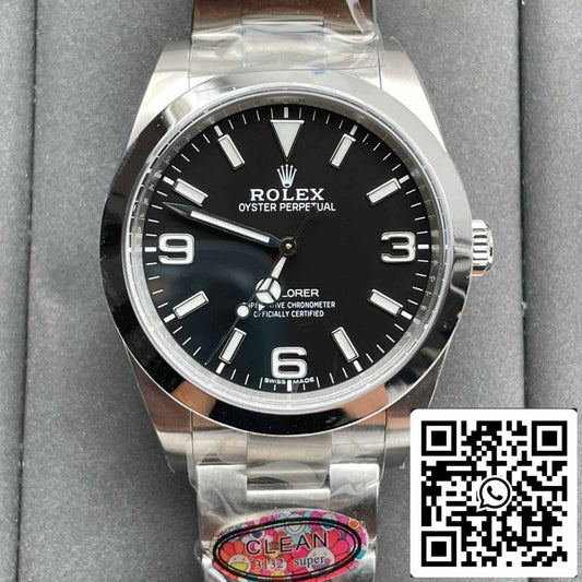 롤렉스 익스플로러 M214270 -0001 39MM 1:1 Best 에디션 Clean 팩토리 블랙 다이얼 3132 Movement