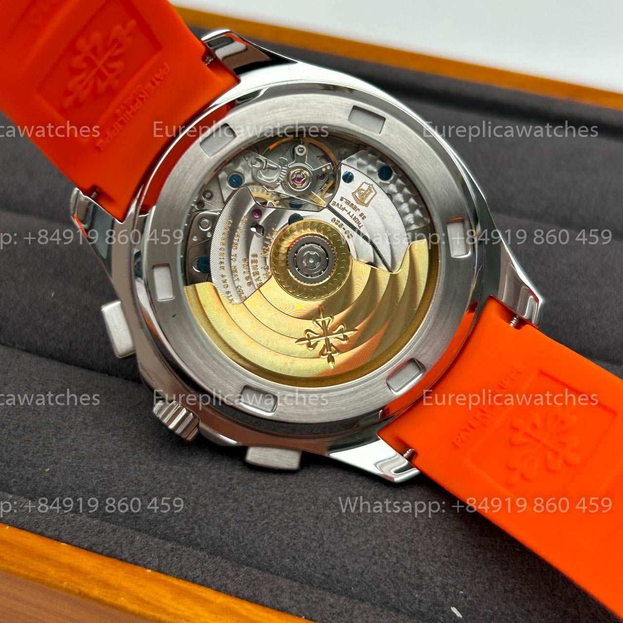 파텍 필립 아쿠아넛 5968A-001 Orange 러버 스트랩 1:1 Best Clone 3K 팩토리