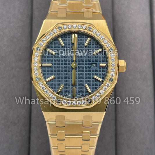 오데마 피게 로열 오크 Quartz 33MM 67651BA.ZZ.1261BA.02 1:1 Best 에디션 ZF 팩토리 블루 다이얼