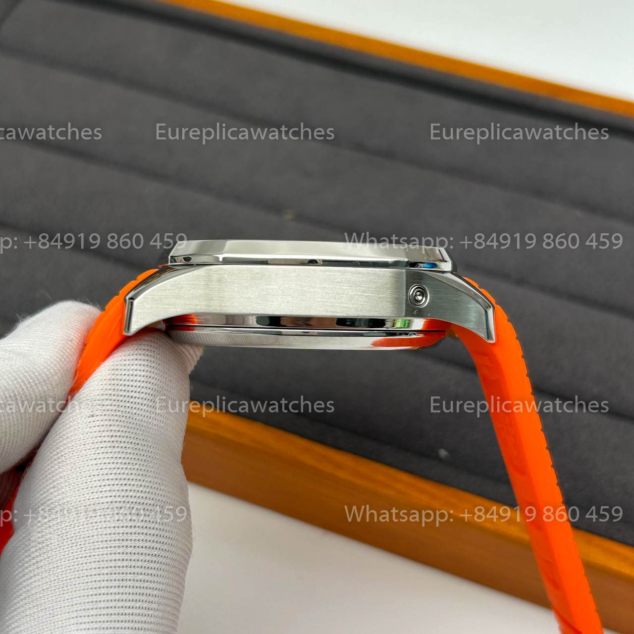 파텍 필립 아쿠아넛 5968A-001 Orange 러버 스트랩 1:1 Best Clone 3K 팩토리