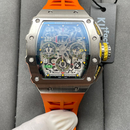 Richard Mille RM11-03 1:1 Best 에디션 KV 팩토리 Orange Strap