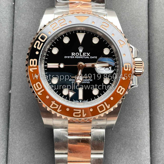 롤렉스 GMT Master II M126711chnr-0002 1:1 Best 에디션 C+ 팩토리 로즈 골드