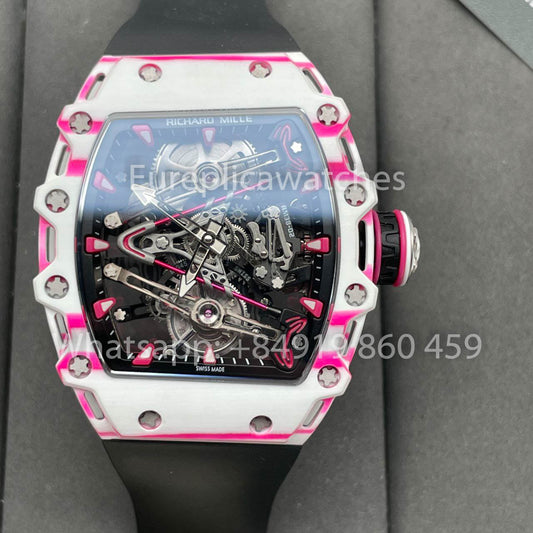 Richard Mille Bubba Watson 투르비용 RM38-02 1:1 Best 에디션 Velcro Fabric 블랙 Strap