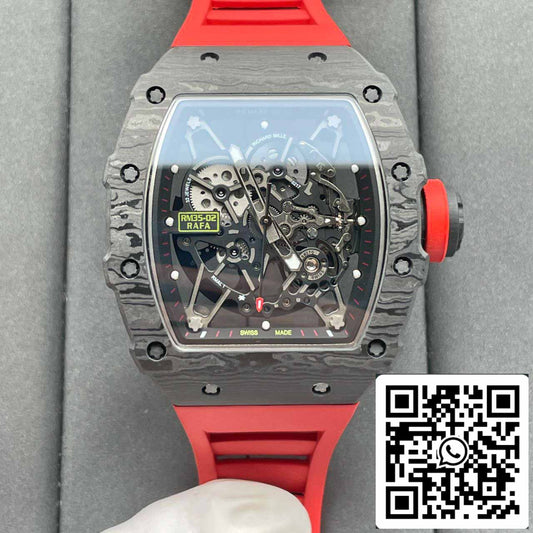 Richard Mille RM035-02 1:1 Best 에디션 T+ 팩토리 NTPT Carbon Case Red Strap V4