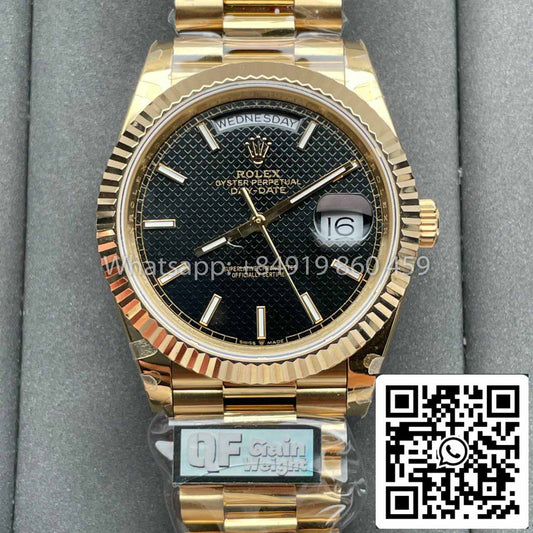 롤렉스 Day Date 40 Gold 228238-0007 1:1 Best 에디션 QF 팩토리 CounterWeight Version