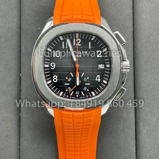 파텍 필립 아쿠아넛 5968A-001 Orange 러버 스트랩 1:1 Best 에디션 OM 팩토리
