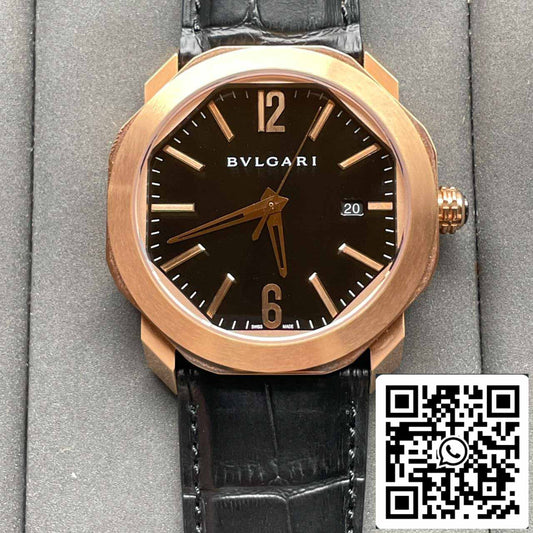 Bvlgari Octo 101963 BGOP41BGLD 1:1 Best 에디션 BV 팩토리 블랙 다이얼