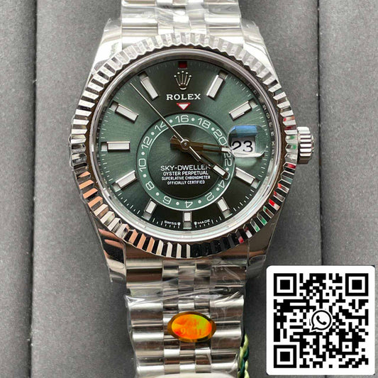 롤렉스 Sky Dweller M336934-0001 1:1 Best 에디션 ZF 팩토리 그린 다이얼 Newest Version 2024