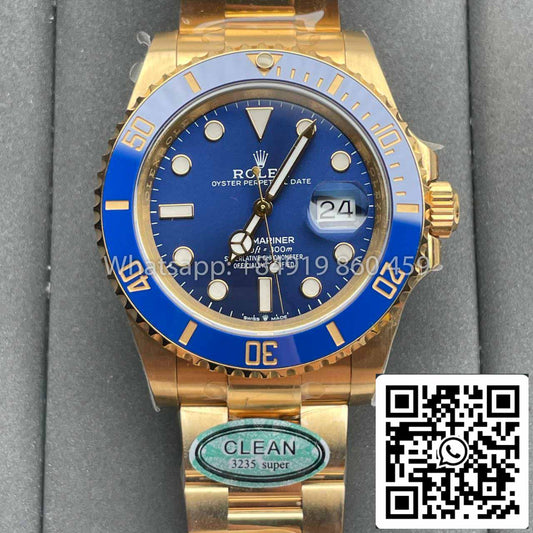 롤렉스 서브마리너 M126618lb-0002 41MM 1:1 Best 에디션 Clean 팩토리 블루 Bezel