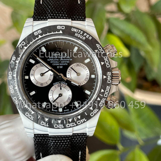 【4130 Movement DIW Modified Version】롤렉스 Cosmograph 데이토나 Series with 화이트 Carbon Fiber Case