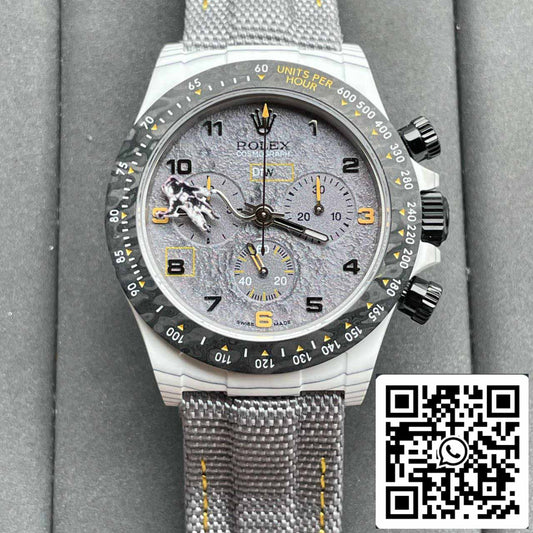 【4130 Movement DIW Modified Version】롤렉스 Cosmograph 데이토나 Series 그레이 Strap Carbon Fiber case