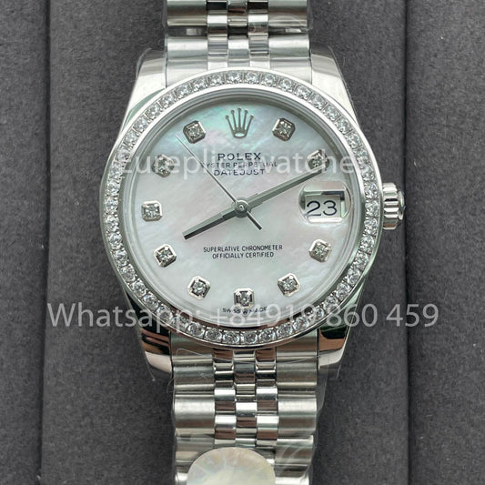 롤렉스 데이트저스트 M278384RBR-0008 1:1 Best 에디션 TW 팩토리 Mother-Of-Pearl Dial