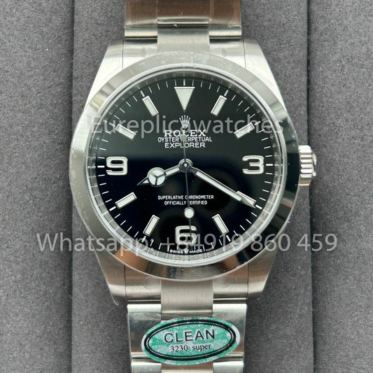 롤렉스 익스플로러 M224270 -0001 Clean 팩토리 40mm 1:1 Best Clone 블랙 다이얼