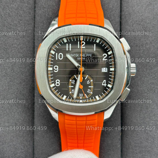 파텍 필립 아쿠아넛 5968A-001 Orange 러버 스트랩 1:1 Best Clone 3K 팩토리