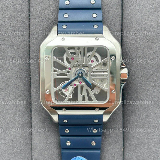 까르띠에 산토스 Skeleton 40mm W2020018 THB 팩토리 1:1 Best 에디션 화이트 bezel