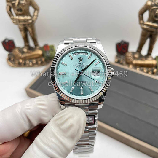 롤렉스 Day Date M228239 1:1 Best Clone 에디션 QF 팩토리 Tiffany 블루 다이얼