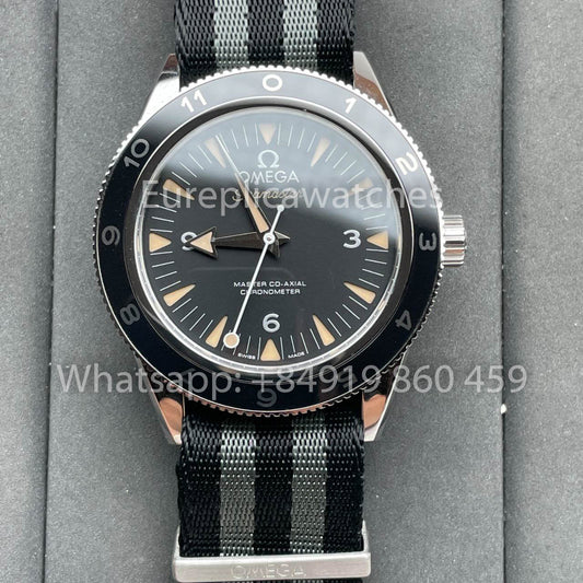 오메가 씨마스터 Planet Ocean 233.32.41.21.01.001 Omea Spectre 에디션 1:1 VS 팩토리 fabric strap