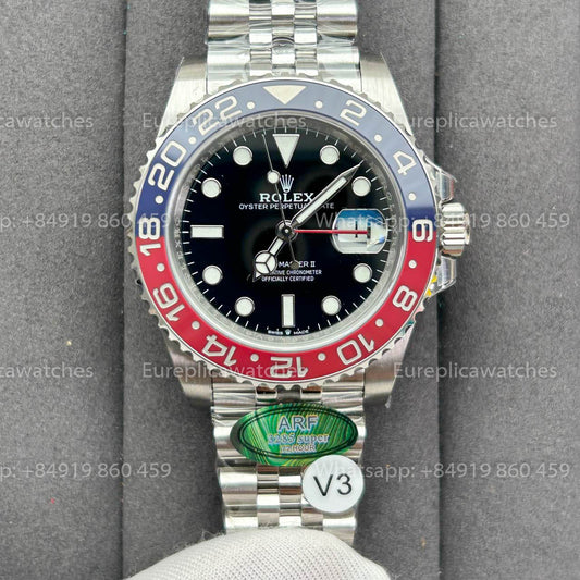 Rolex GMT Master II M126710BLRO-0001 Pepsi 1:1 Best 에디션 from ARF 팩토리 V3 업그레이드 Jubilee Strap