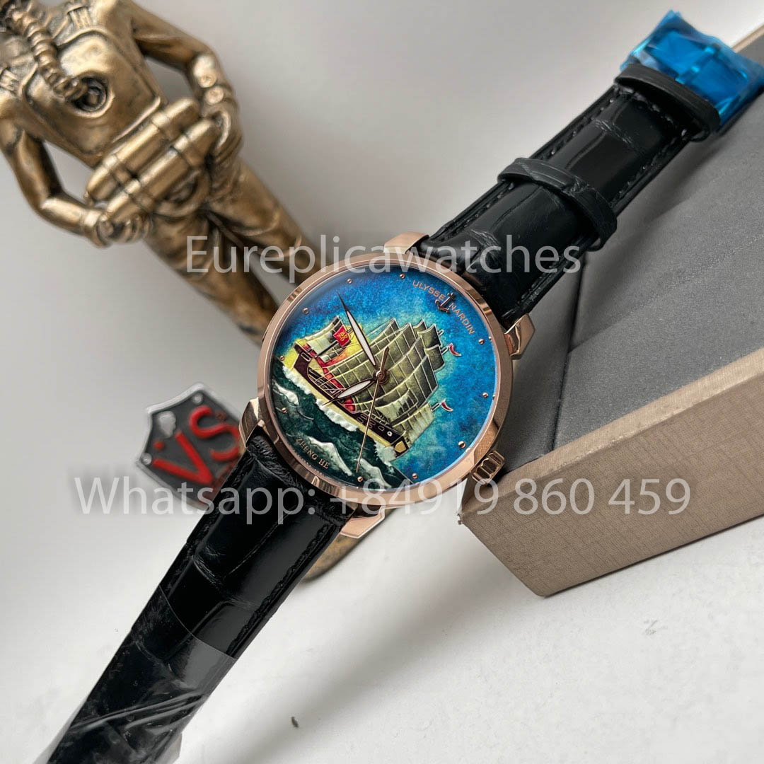 Ulysse Nardin 8152-111-2/ZHENGHE Classico 1:1 Лучший клон