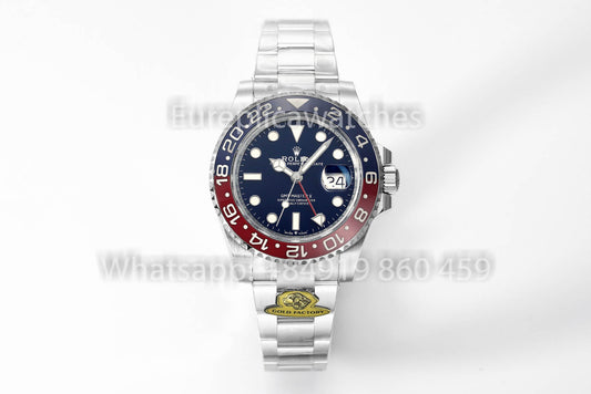 롤렉스 GMT Master II M126719blro-0003 1:1 Best Clone Gold 팩토리 블루 다이얼 V3 Ultimate