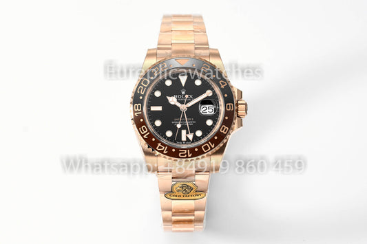 롤렉스 GMT Master II 126715CHNR-0001 1:1 Best Clone Gold 팩토리 V3 Ultimate