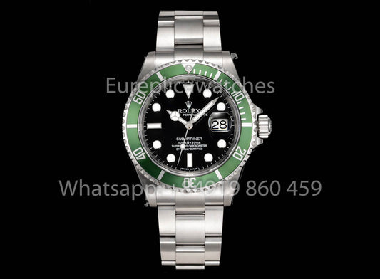 롤렉스 서브마리너 16610 Series TM 팩토리 1:1 Best Clone 그린 Bezel Inner Ring with Text