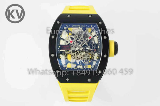 Richard Mille RM035 Toro Americas 에디션 1:1 Best Clone KV 팩토리 Yellow Strap