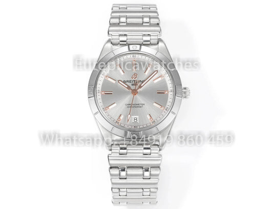 Breitling Chronomat 36 UNWORN 2022 A10380591L1A1 Series 1:1 Super Clone BLS 팩토리 Pointer 로즈 골드