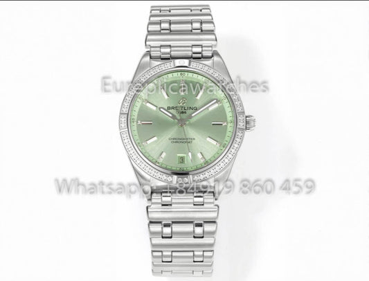 Breitling Chronomat 36 UNWORN 2022 A10380591L1A1 Series Iced 블루 1:1 Best Clone BLS 팩토리